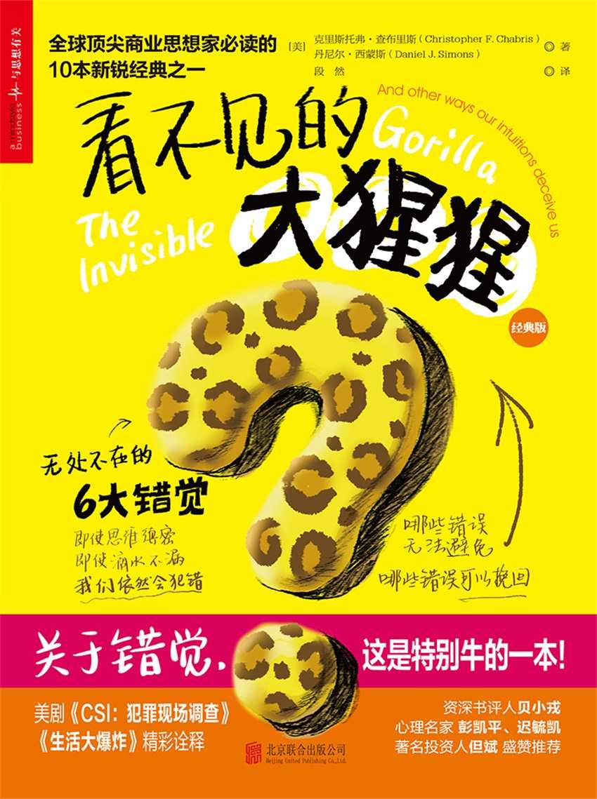 看不见的大猩猩：无处不在的6大错觉（经典版）