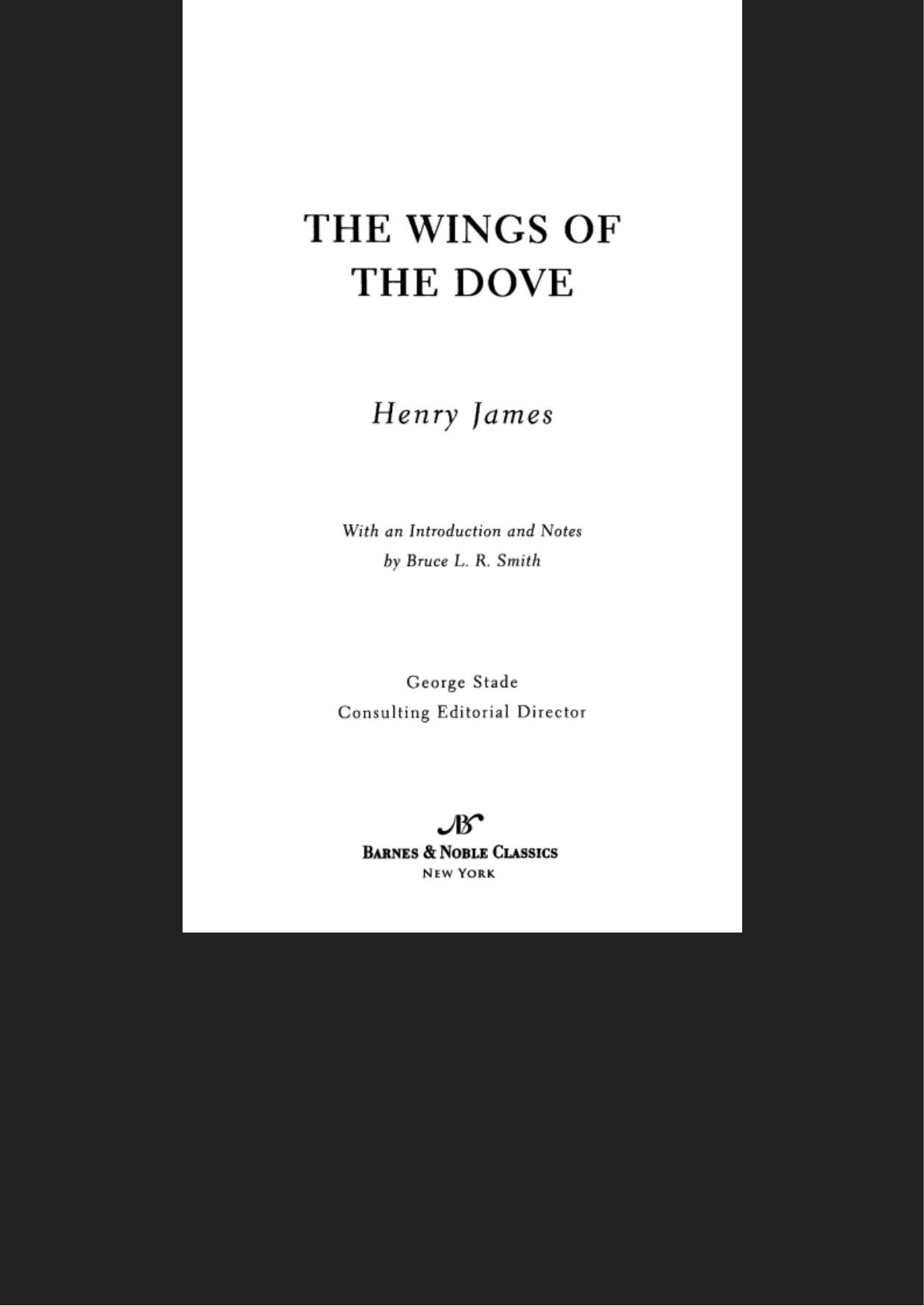Wings of the Dove (Barnes & Noble Classics Series)