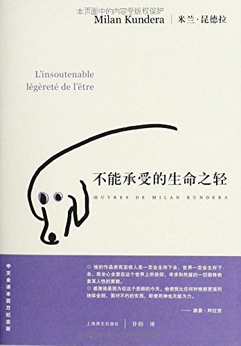 不能承受的生命之轻（许钧译）自制精排