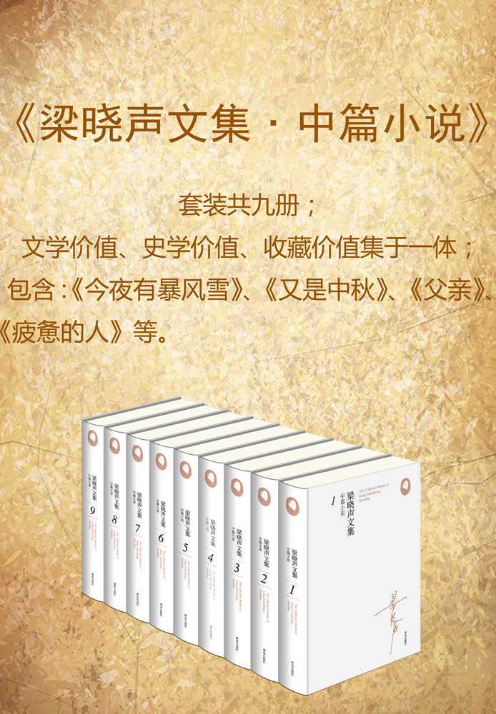 梁晓声文集﹒中篇小说（套装共九册;文学价值、史学价值、收藏价值集于一体）