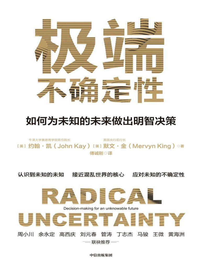 极端不确定性（英国央行前行长新作，学会为不可知的未来做决策 ，做明智的决策者）