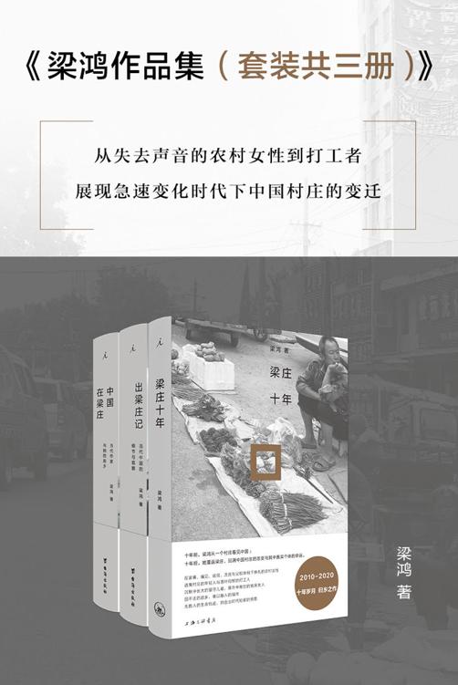 梁鸿作品集(共三册)