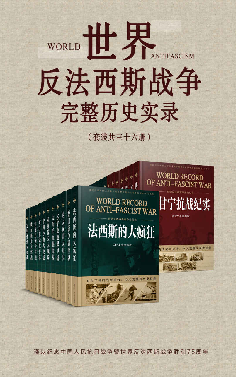 世界反法西斯战争完整历史实录（套装36册）